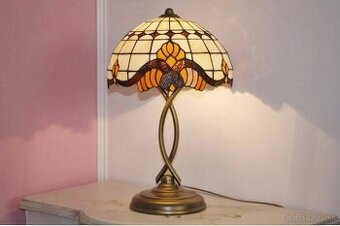 Tiffany stolná lampa – vitrážová, nová, EÚ výroba