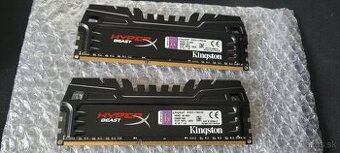 Predám pamäte 16GB DDR3 (2x8) KINGSTON HyperX BEAST 2133 Mhz
