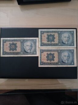 Bankovky 20kcs 1926
