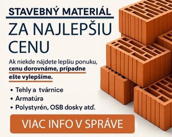 Stavebný materiál – nové aj nevyužité zásoby