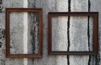 Staré drevené obrazové rámy