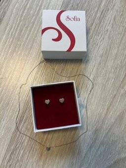 Predam 14k biele zlato retiazka a nausnice zo Sofia