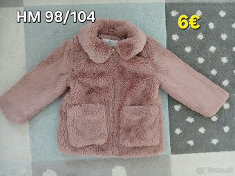 Dievcensky prechodny teddy kabat 104