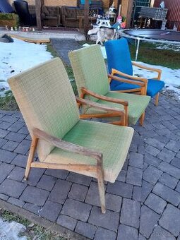 Predám tri retro kreslá