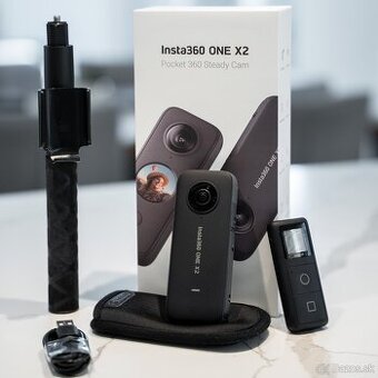 Insta 360 ONE X2 + Invisible Selfie Stick + Remote Controlle