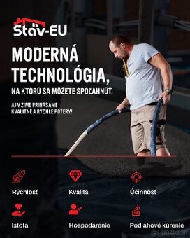 Realizujeme anhydritové potery v okrese Bardejov