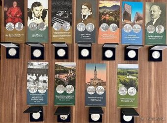 Strieborne 10€ a 20€ mince proof