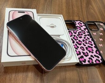iPhone 15 128GB Pink – Top stav, krásna ružová