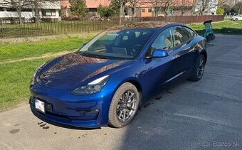 Predám Tesla Model 3 Deep Blue Long Range 75 kWh odpočet DPH