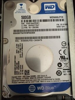 WD Blue 500GB, WD5000LPCX