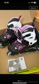 Rollerblade dievčenské korčule nastaviteľné 33-38