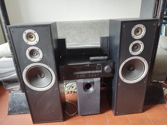 Kompletná zvuková zostava Yamaha + Jamo + Philips DVD – 5.1,