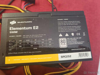 zdroj-SilentiumPC Elementum E2 550 W 80 Plus EU-------------
