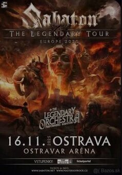 Predam listky na Sabbaton do Ostravy