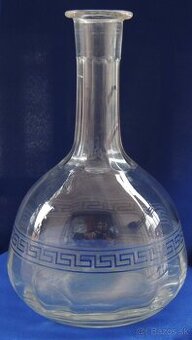 Karafa na víno  bez štupla Art Deco oval