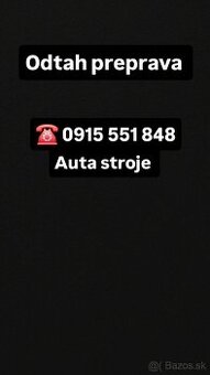 Odtah preprava osobne stroje