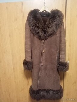 Dámsky  Slovensky dlhý kožuch Xl ako nový