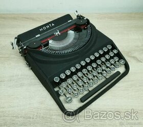 Starožitný písací stroj MONTA Portable z roku 1940