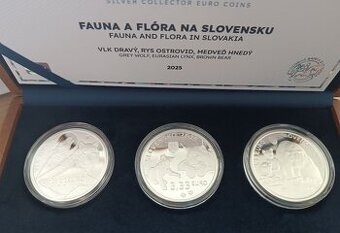 Najnovšie strieborne zberateľské euro mince 3,33 €.