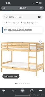 Poschodová posteľ Ikea