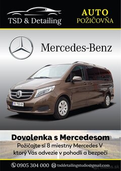 Prenajom Mercedes V klass 8 miestne