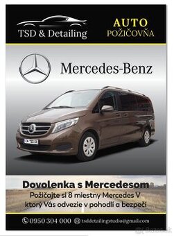 Prenajom 8 miestneho  MERCEDES V