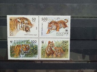 Poštové známky č.932 - Rusko - tigre