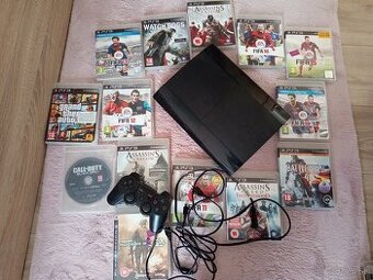 Ps3 super slim 320gb plus hry