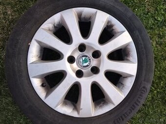 4x Škoda hliníkové disky s gumami