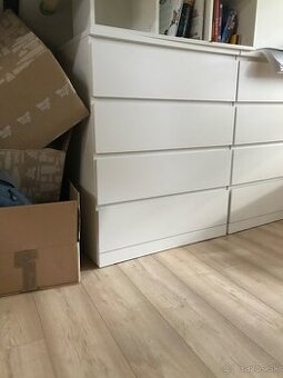 Komoda Malm IKEA so 4 zasuvkami, biela