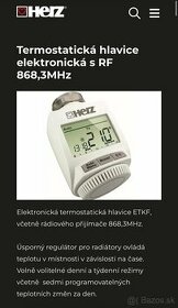 Termostatická hlavica HERZ ETKF + príjmač (termostat) - 1