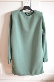 zelené mikinové šaty MISSGUIDED 34