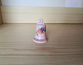 Ružový porcelán zvonček