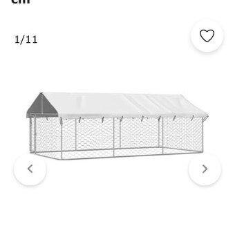 Vonkajšia voliera pre menšieho zvieratá 4M x 2M x 1,5M