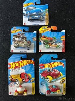 Hot wheels autíčka nove neotvorene 5 kusov (T)