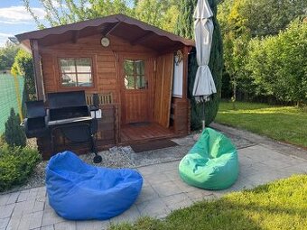 Krásna záhrada s chatkou v Kráľovej nad Váhom 259 m2- Znížen