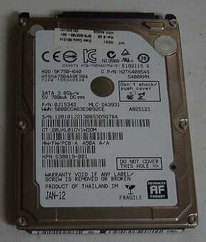 HDD 640GB, 2.5''