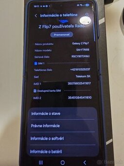Samsung Zflip7 256gb