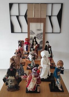 Zbierka 8 japonských bábik