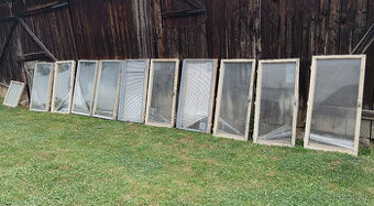 Okná 11ks, silné dvojsklo, funkčné zatváranie +žalúzie