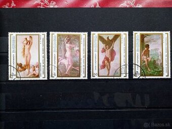 Poštové známky č.674 - Kuba - umenie