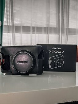 Fujifilm X100V čierne kožené púzdro
