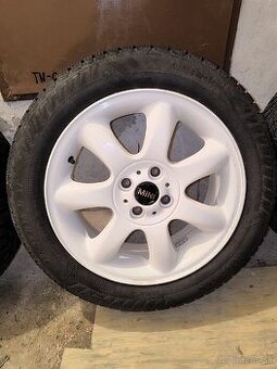 Mini 4x100 alu disky +195/55 r16 pneu