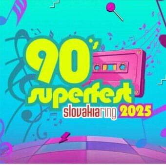 2 vstupenky 90´S SUPERFEST ON THE RING super fest orechová