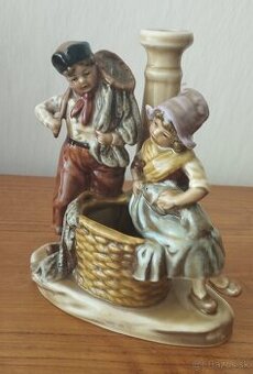 Keramická figurálna lampa