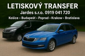 Letiskový transfer a preprava osôb - svadby, firemné akcie