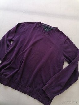 Pansky fialovy sveter TOMMY HILFIGER,L