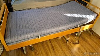 Elektrická polohovacia posteľ mobilna + držiak