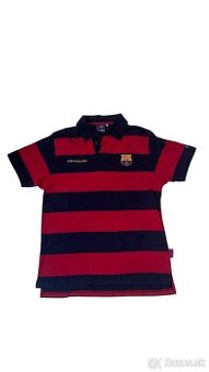 FC Barcelona polo tričko – červeno-modré pruhy, veľkosť S