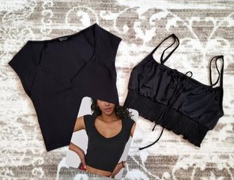 krátke topy vel. UNI